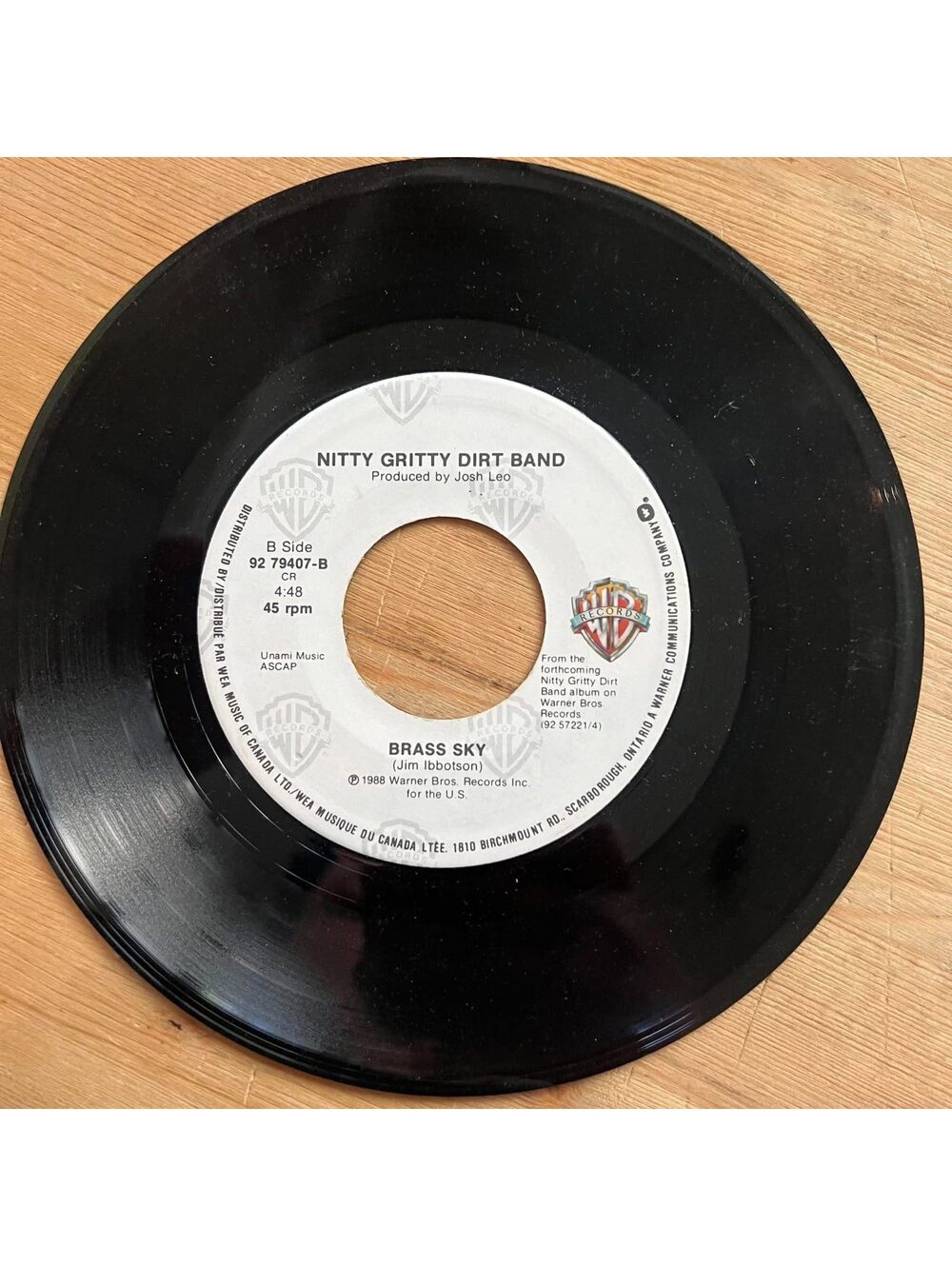 Nitty Gritty Dirt Band - Brass Sky/Workin' Man(Nowhere to Go) 45rpm VG+ R12